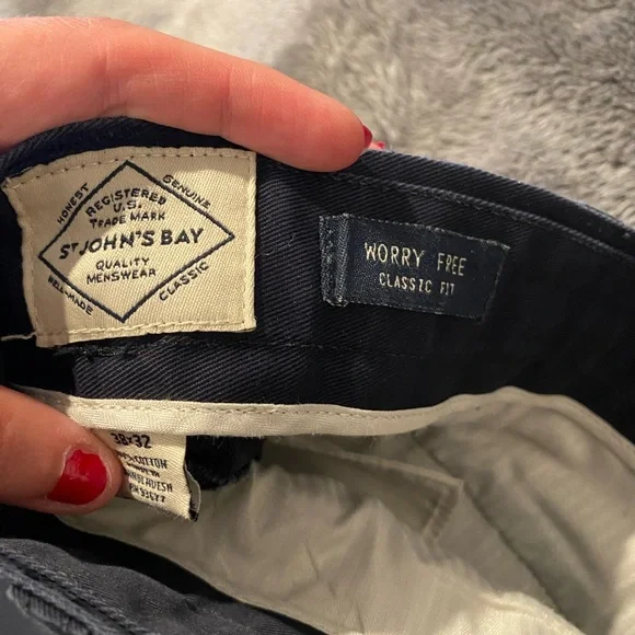 St. John's Bay-Classic Fit, Men's 38x32 Pants - Picture 4 of 4